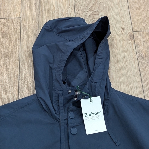 $250 Mens Barbour "Quay" Waterproof Zip Up Jacket Blue XL - Picture 2 of 10